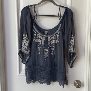 Urban Outfitters Off the Shoulder Flowy Top